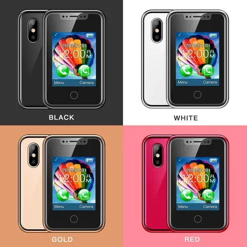 8XR MIni Phone Finger Touch Feature Phone 1.77 Inch Touch Screen Mini Mobile Phone 350mah Supports Multiple Languages