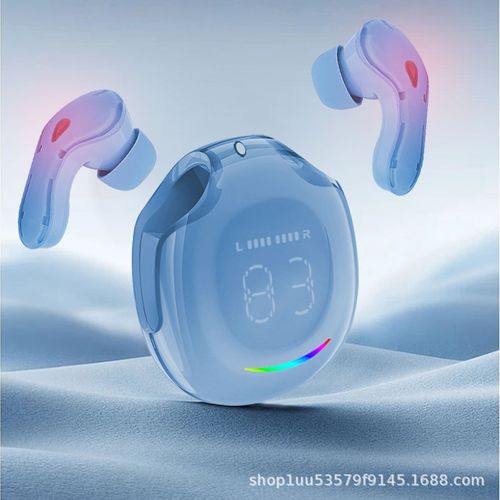 NEW T9 TWS Led Digital Display Wireless Earphones Gradient Color Headphones Sport Gaming Headsets Noise Earbuds Colorful Cover