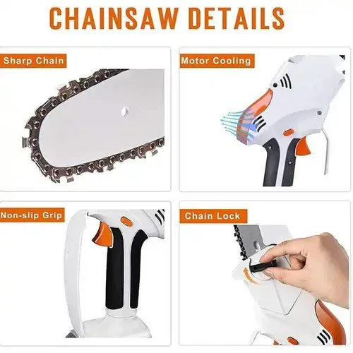 Battery driven chainsaw electric brushless chainsaw