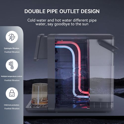 Multifunctional Stainless Steel Plastic Electric Water Dispenser Hot & Cold Tabletop Design for Home & Hotel Use Made in China
