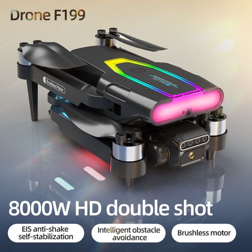 New F199 8K brushless motor foldable frame kit aerial photography drone.