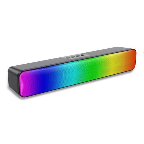 Professional USB card-inserting wireless audio Bluetooth speaker with RGB colorful lights