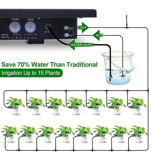 Solar-powered automatic watering system