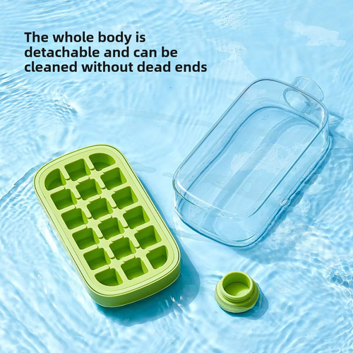 Press-type Household Plastic Ice Cube Mold Water Bottle