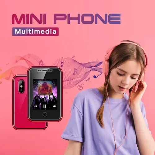 8XR MIni Phone Finger Touch Feature Phone 1.77 Inch Touch Screen Mini Mobile Phone 350mah Supports Multiple Languages