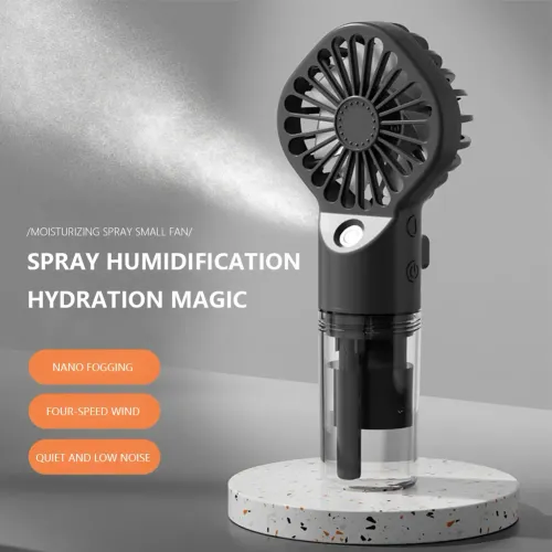 2025 Hot Selling Hand-held Spray Mini Fan Portable Rechargeable Outdoor Humidification Cool Mist Handheld Fans