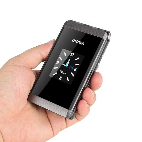 The latest UNIWA X28 flip phone in 2025 supports dual SIM cards and dual standby.