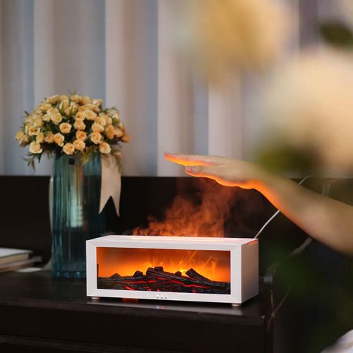 New flame aromatherapy seven-color fireplace aroma diffuser with a home remote control function