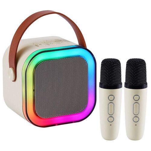 K12 wireless karaoke speaker, equipped with two microphones