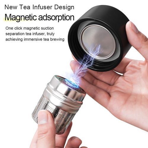 2024 New Hot Selling Double Layer Glass Cup with Anti-scald and Anti Drop Features Business Glass Cup Withtea Strainer