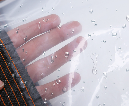 Transparent Tarpaulin with Metal Grommets, Outdoor Garden Rainproof Covering, Waterproof Clear Plastic Vinyl Tarp