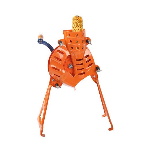 The newly developed household semi-automatic hand-cranked corn peeling machine with motor in 2025