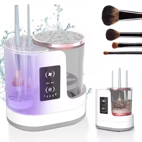 Multi-Functional Automatic USB Cosmetic Brushes Cleaner Tool Electric Makeup Brush Cleaner Machine with Brush Dryer