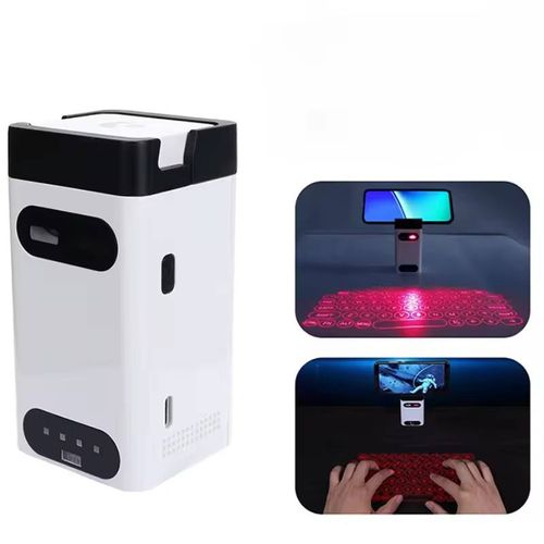 Portable wireless laser projection mini keyboard