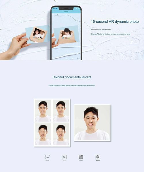 Hprt 2025 New Ideas Mini Thermal Sublimation Passport Photo Portable Printer and Scanner for CP4100