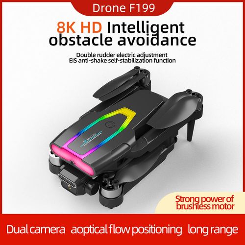 New F199 8K brushless motor foldable frame kit aerial photography drone.