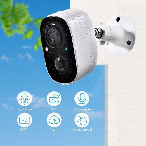 VicoHome 3-megapixel 2K wireless battery-powered spotlight Wi-Fi version surveillance camera
