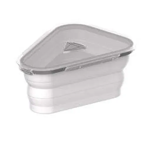 Silicone folding pizza box, reusable triangular pizza packaging box