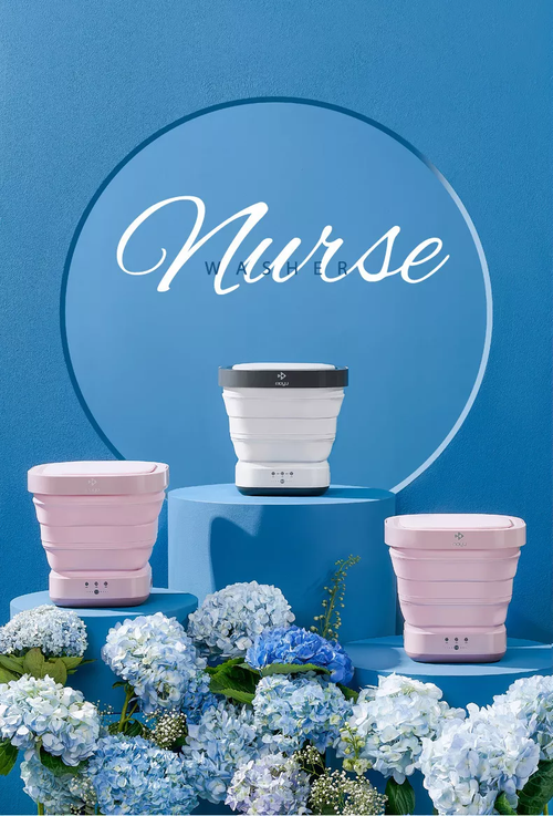 Mini Portable Household Ultraviolet Portable Mini Folding Washing Machine With Drain Basket