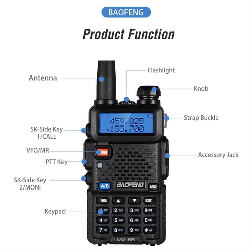 2025 Baofeng UV-5R dual-band walkie-talkie