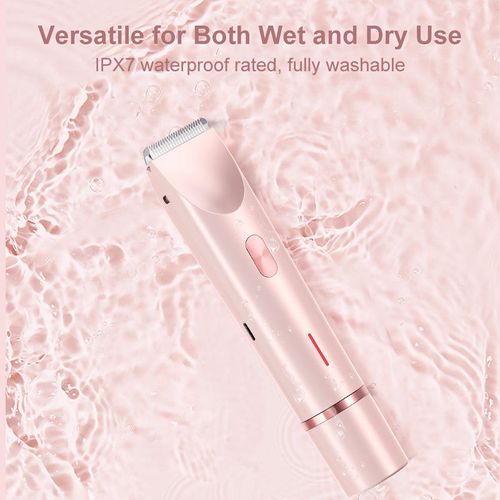 Wireless and waterproof 2 - in - 1 wet-dry electric body hair trimmer