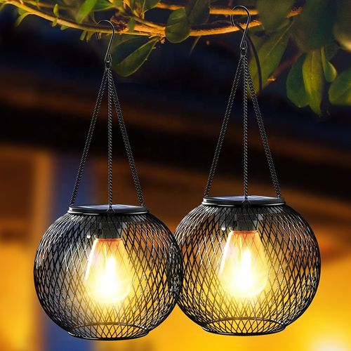Metal Solar Hanging Garden Lights