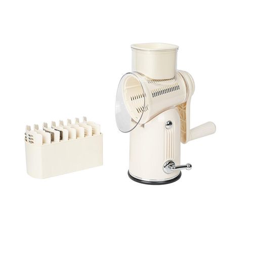 Five-in-one manual drum rotary food chopper for the kitchen