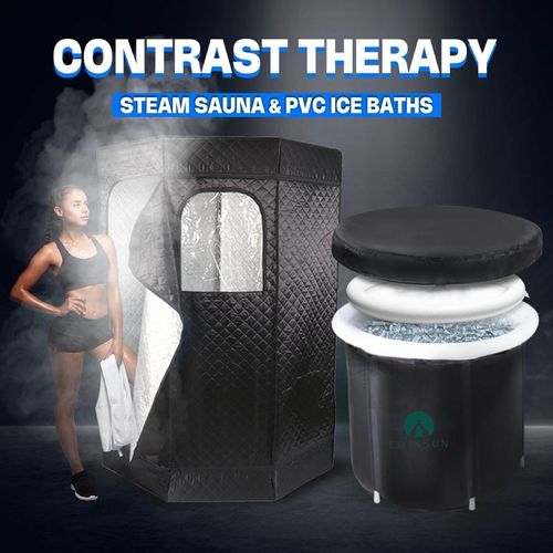 Home-use cold plunge ice bath spa tubs and portable sauna rooms