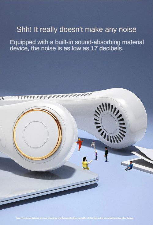 Newly launched, hot - selling outdoor rechargeable mini USB - portable cooling fan, a wearable neck fan