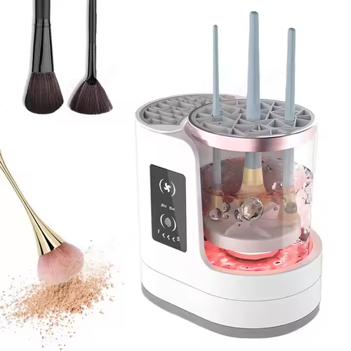 Multi-Functional Automatic USB Cosmetic Brushes Cleaner Tool Electric Makeup Brush Cleaner Machine with Brush Dryer