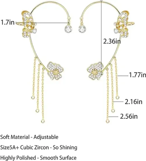 Climber wrap around earrings