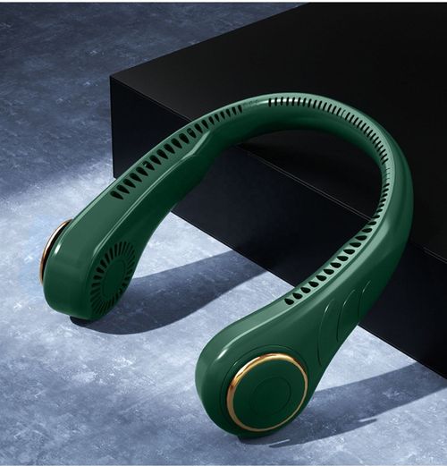 Newly launched, hot - selling outdoor rechargeable mini USB - portable cooling fan, a wearable neck fan