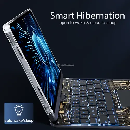 360 degree rotating housing and Bluetooth keyboard suitable for 10.9inch iPad11 inch iPad12.9inch iPad13 inch iPad