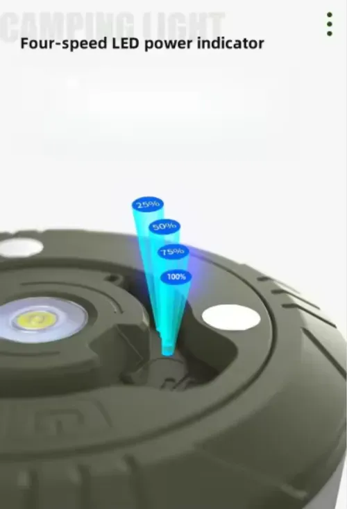 Multi functional four in one design camping light string