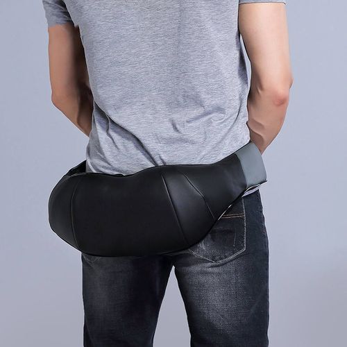 Electrically heated neck massager