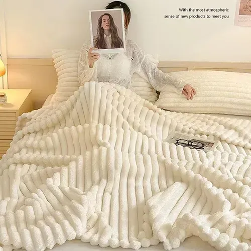 Class A rabbit wool plush blanket