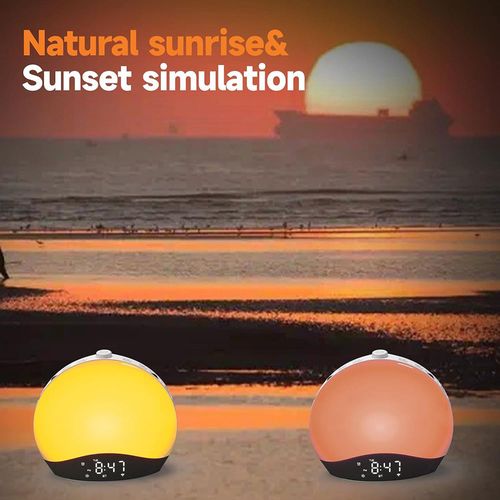 Smart Bluetooth music wake-up light sunrise alarm clock