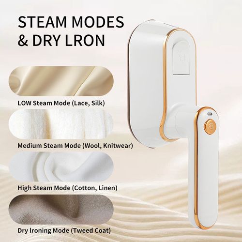 A newly designed 1200-watt portable dual-purpose handheld steam iron for laundry in 2025.
