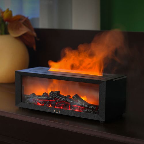 New flame aromatherapy seven-color fireplace aroma diffuser with a home remote control function