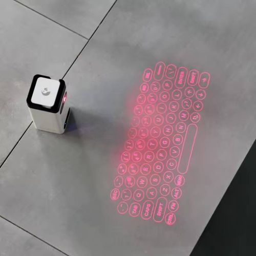 Portable wireless laser projection mini keyboard