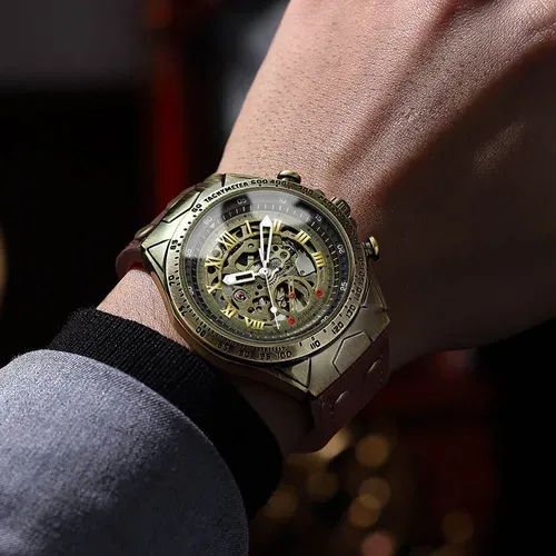 Men's Fashion Casual Bronze Automatic Mechanical Watch