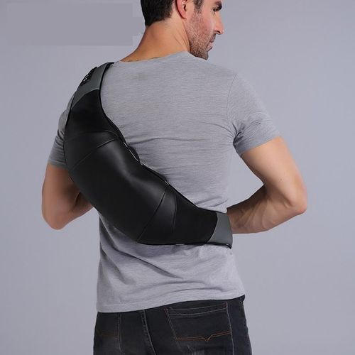 Electrically heated neck massager
