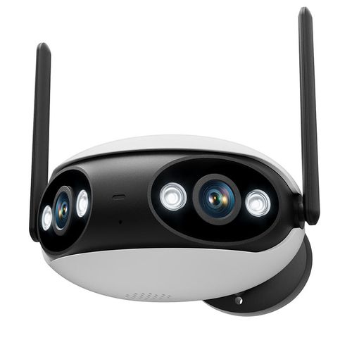 ICSEE 4MP Home Security Wireless IP Bullet Double Lens 180 Panoramic Wifi Camera