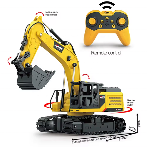 Toyhome 1:10 Children's Spray Remote Control Engineering Excavator Remote Control Truck
