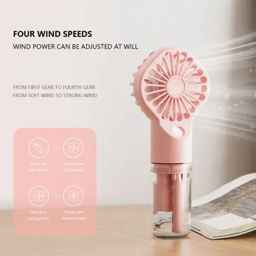 2025 Hot Selling Hand-held Spray Mini Fan Portable Rechargeable Outdoor Humidification Cool Mist Handheld Fans