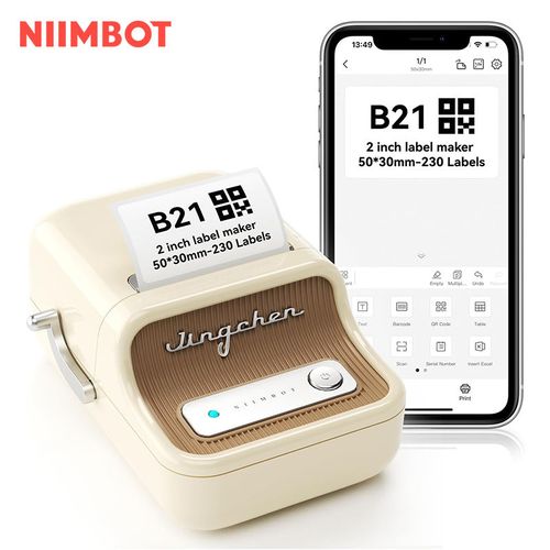 NiiMbot B21 No Ink Android&IOS Label Maker Printer Thermal bluetooth Thermal Printer