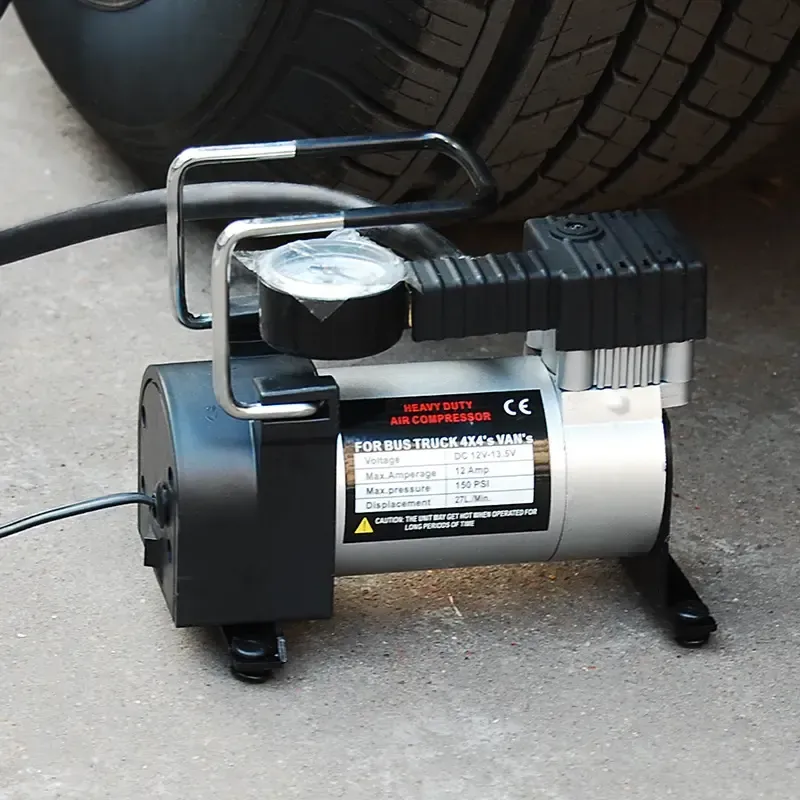 Portable car tire inflator