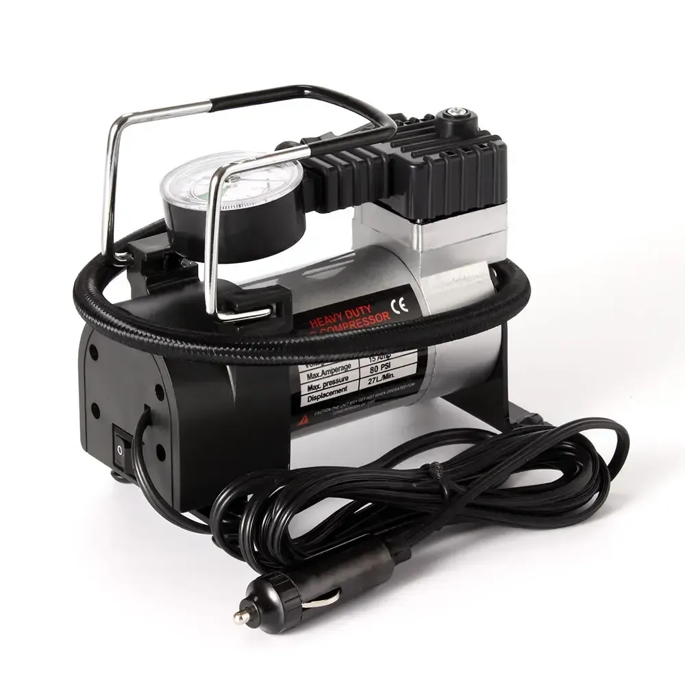 Portable car tire inflator