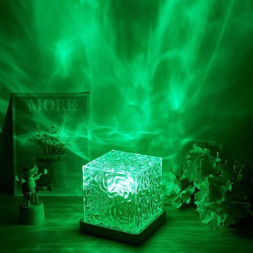 Novelty 3D RGB Night Light Ocean Wave Projector Rechargeable LED Table Lights