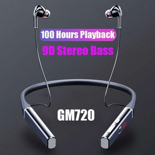 S720 TWS 100 Hours Wireless Led Earphone Magnetic Neckband Headphone Sport Waterproof Noise Cancelling Headset With Mic